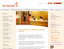 Tablet Screenshot of filderklinik.privatambulanz-stuttgart.de